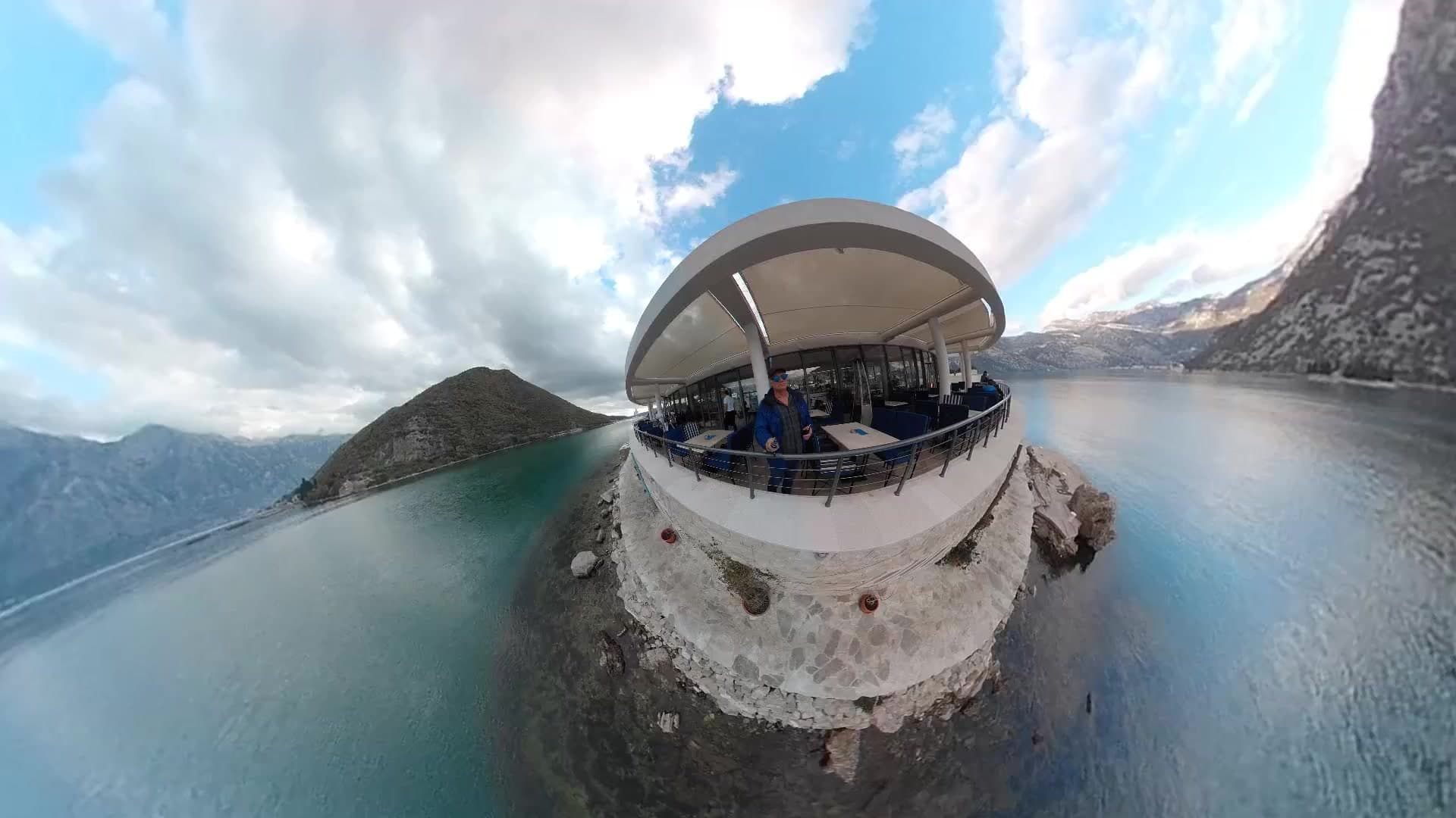 Bay of Kotor and Verige65, a scenic restaurant stop.